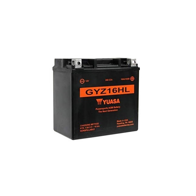 Batería para motocicleta Yuasa MF 16,8Ah 240A WC GYZ16HL