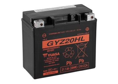 Batería para motocicleta Yuasa MF 21,1Ah 320A WC GYZ20HL