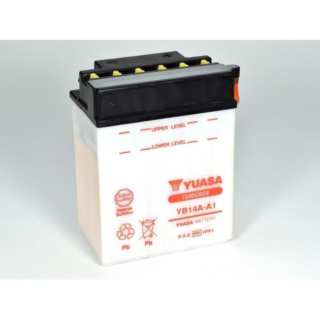 Batería para motocicleta Yuasa Yumicon 14,7Ah 175A DC YB14A-A1
