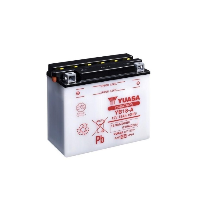 Batería para motocicleta Yuasa Yumicon 18,9Ah 215A DC YB18-A