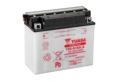 Batería para motocicleta Yuasa Yumicron 21,1Ah 240A DC