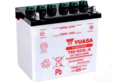 Batería para motocicleta Yuasa Yumicon 29,5Ah 241A DC Y60-N24-A