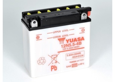 Batería para motocicleta Yuasa Convencional 5,8Ah 55A DC