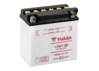 Batería para motocicleta Yuasa Conventional 7,4Ah 70A CP 12N7-3B