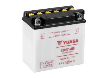 Batería para motocicleta Yuasa Conventional 7,4Ah 70A DC 12N7-4B