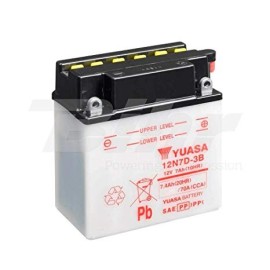 Batería para motocicleta Yuasa Conventional 7,4Ah 70A DC 12N7D-3B