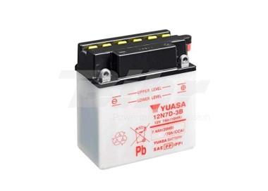 Batería para motocicleta Yuasa Conventional 7,4Ah 70A DC 12N7D-3B