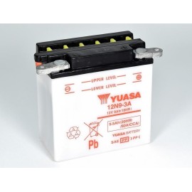 Batería para motocicleta Yuasa Conventional 9,5Ah 80A DC 12N9-3A