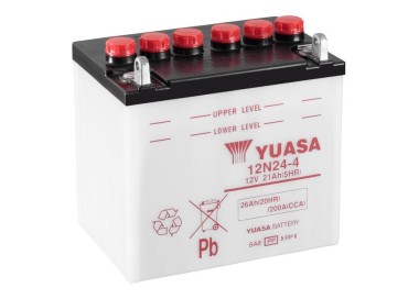 Batería para motocicleta Yuasa Conventional 25,3Ah 190A CP 12N24-4