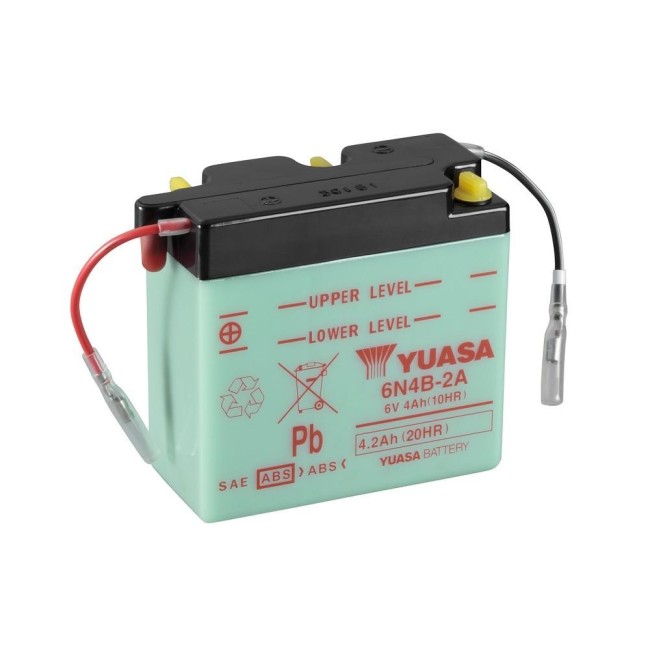 Batería para motocicleta Yuasa Conventional 4,2Ah *A DC 6N4B-2A Batería para motocicleta Yuasa Conventional 4,2Ah *A DC 6N4B-2A