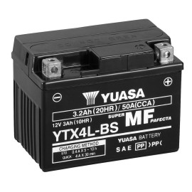 Batería para motocicleta Yuasa MF 3,2Ah 50A WC YTX4L