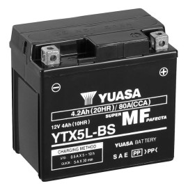 Batería para motocicleta Yuasa MF 4,2Ah 80A WC YTX5L