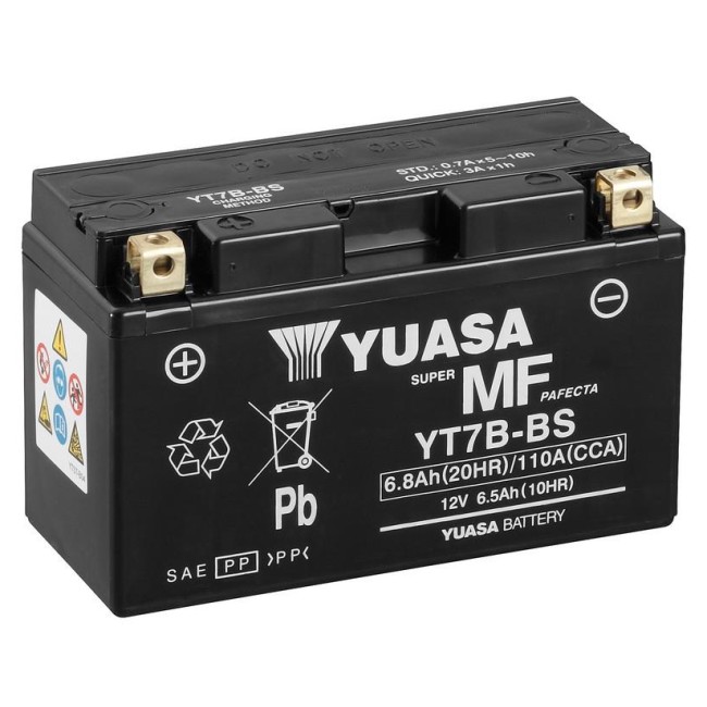 Batería para motocicleta Yuasa MF 6,8Ah 110A WC YT7B