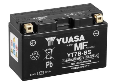 Batería para motocicleta Yuasa MF 6,8Ah 110A WC YT7B