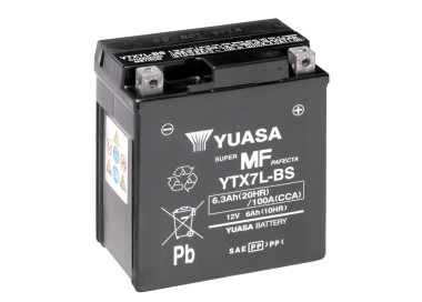 Batería para motocicleta Yuasa MF 6,3Ah 100A WC YTX7L