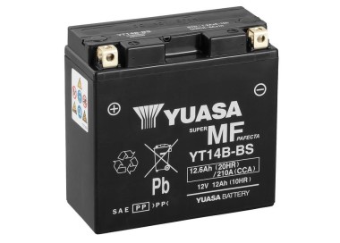 Batería para motocicleta Yuasa MF 12,6Ah 210A WC YT14B