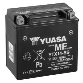 Batería para motocicleta Yuasa MF 12,6Ah 200A WC YTX14
