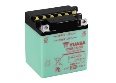 Batería para motocicleta Yuasa Conventional 5,8Ah 55A CP 12N5.5A-3B