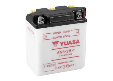Batería para motocicleta Yuasa Conventional 6,3Ah *A CP 6N6-3B-1