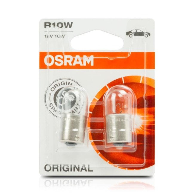 LAMPARA OSRAM R10W 12V 10W BA15S (blister 2 Uds.)