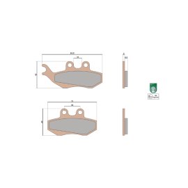 BRAKE PADS MHR SYNT pastillas de freno homologadas