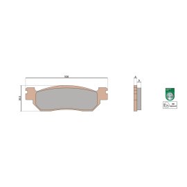 BRAKE PADS MHR SYNT pastillas de freno homologadas